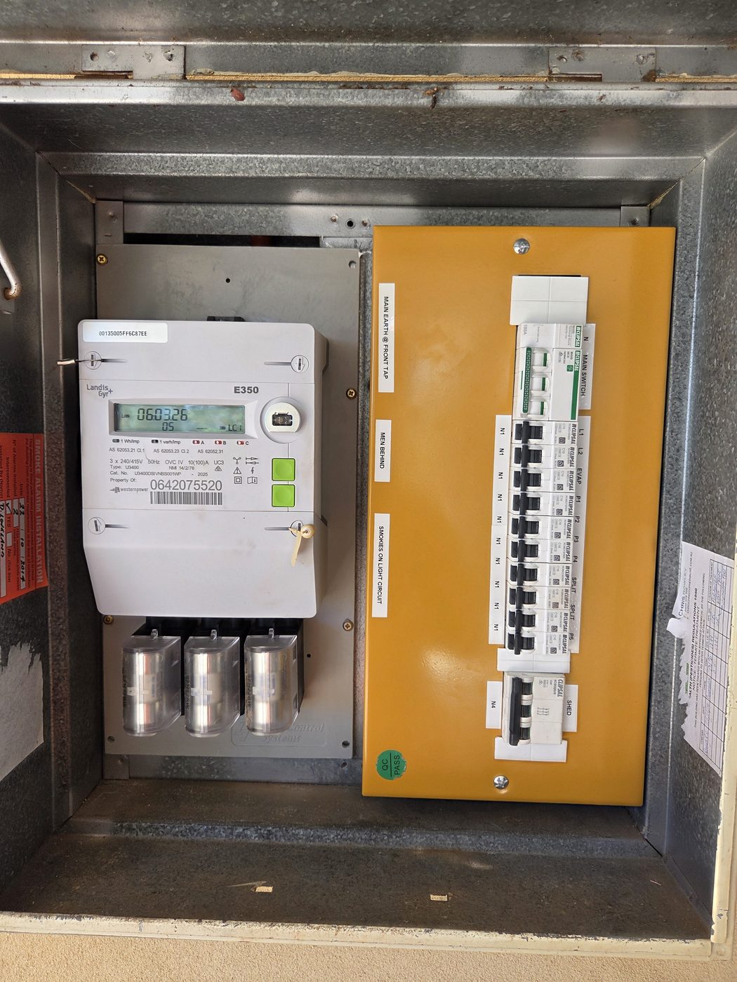 New switchboard after upgrade